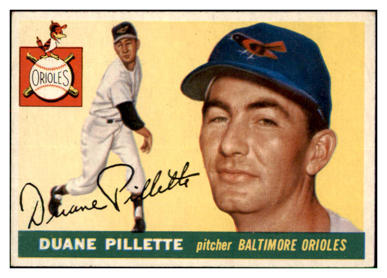 1955 Topps Baseball #168 Duane Pillette Orioles EX 501367