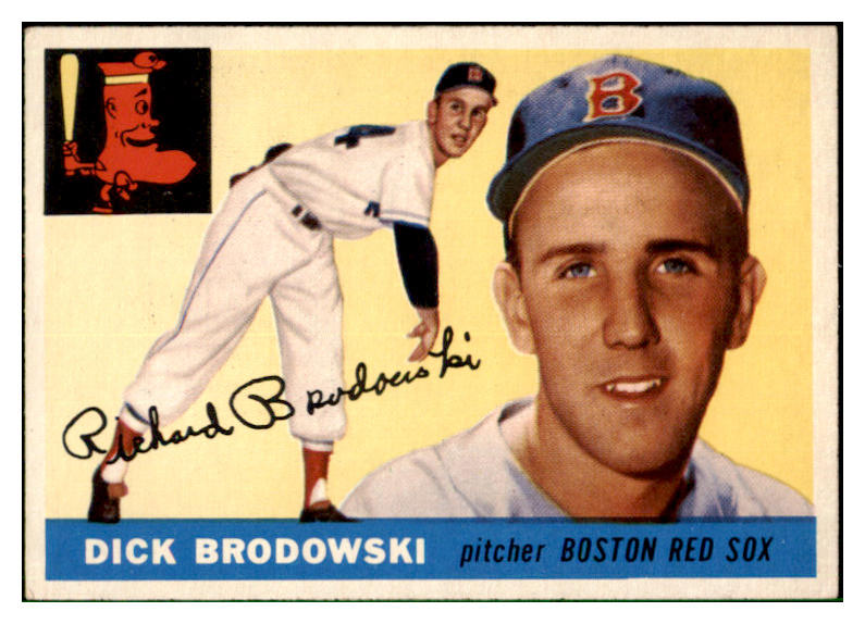 1955 Topps Baseball #171 Dick Brodowski Red Sox EX 501376