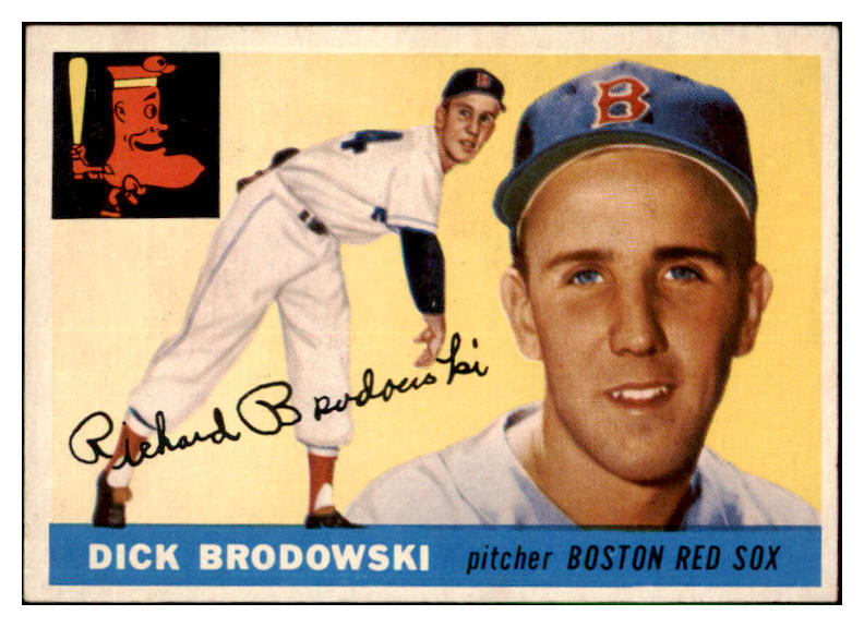 1955 Topps Baseball #171 Dick Brodowski Red Sox EX 501377