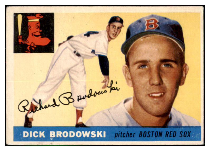 1955 Topps Baseball #171 Dick Brodowski Red Sox VG-EX 501382