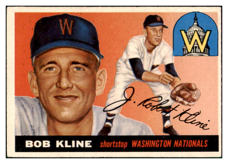 1955 Topps Baseball #173 Bob Kline Senators VG-EX 501392