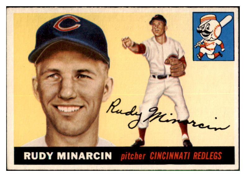 1955 Topps Baseball #174 Rudy Minarcin Reds NR-MT 501394