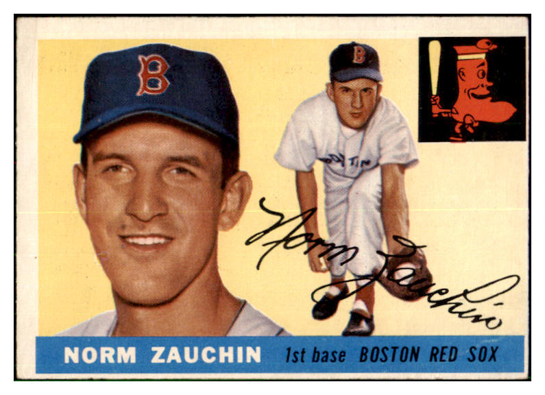 1955 Topps Baseball #176 Norm Zauchin Red Sox EX 501402