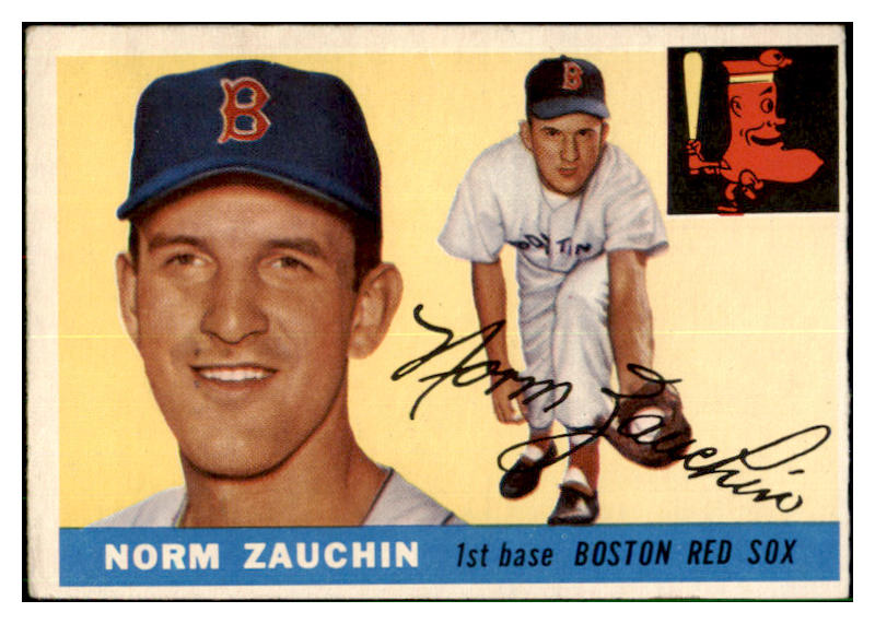 1955 Topps Baseball #176 Norm Zauchin Red Sox VG-EX 501407