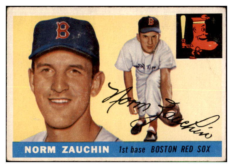 1955 Topps Baseball #176 Norm Zauchin Red Sox VG-EX 501408