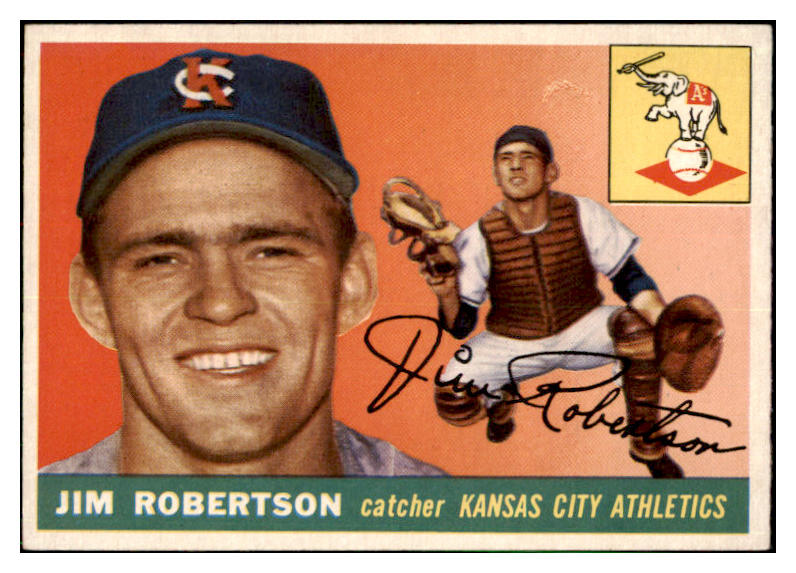 1955 Topps Baseball #177 Jim Robertson A's NR-MT 501409