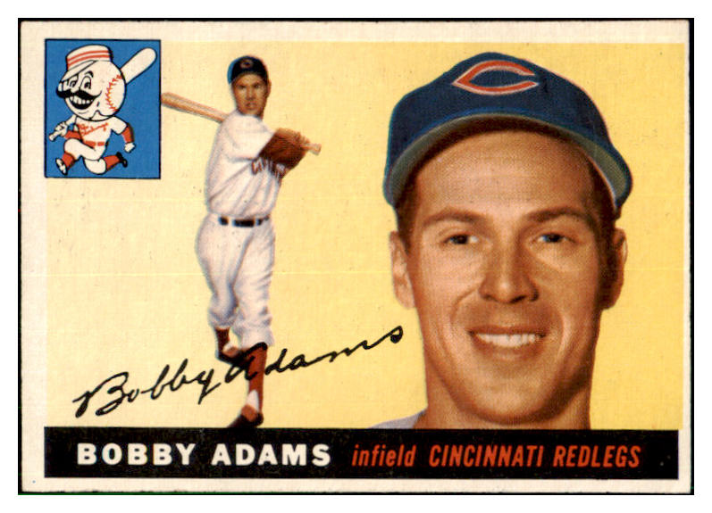 1955 Topps Baseball #178 Bobby Adams Reds EX-MT 501414