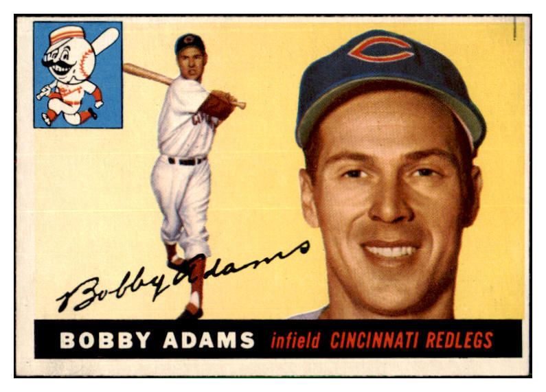 1955 Topps Baseball #178 Bobby Adams Reds VG-EX 501416