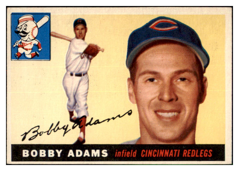 1955 Topps Baseball #178 Bobby Adams Reds VG-EX 501417