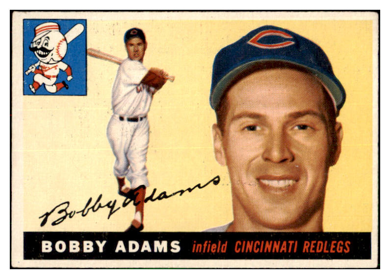 1955 Topps Baseball #178 Bobby Adams Reds VG-EX 501418
