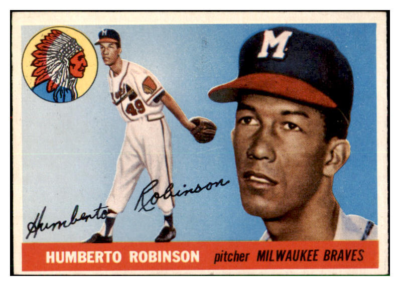 1955 Topps Baseball #182 Humberto Robinson Braves NR-MT 501433