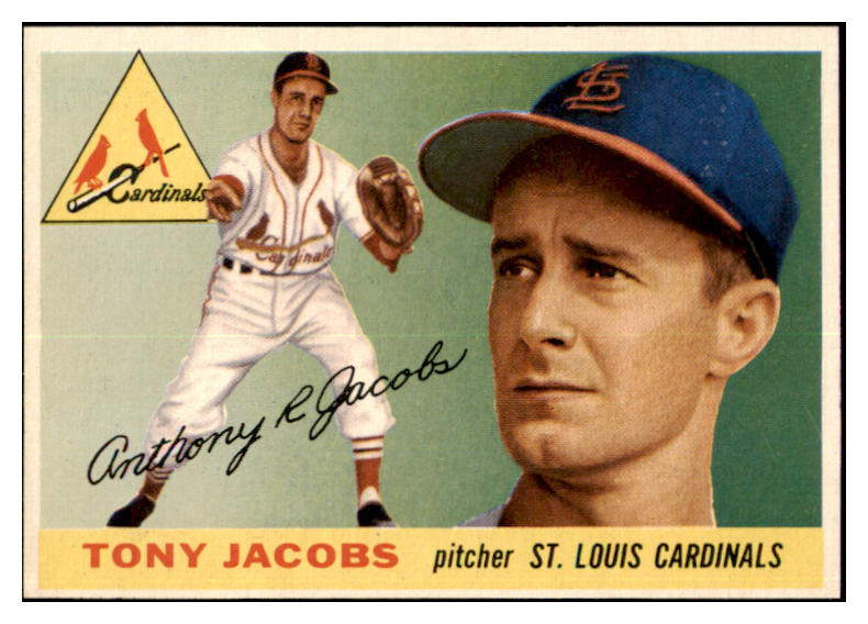 1955 Topps Baseball #183 Tony Jacobs Cardinals EX-MT 501442