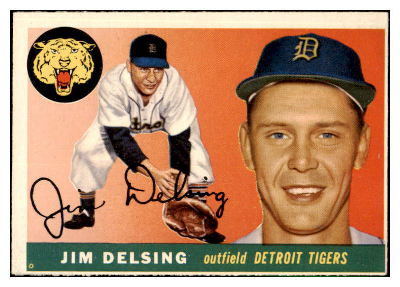 1955 Topps Baseball #192 Jim Delsing Tigers EX 501458