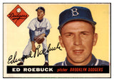 1955 Topps Baseball #195 Ed Roebuck Dodgers EX-MT 501462