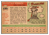 1955 Topps Baseball #195 Ed Roebuck Dodgers VG-EX 501466