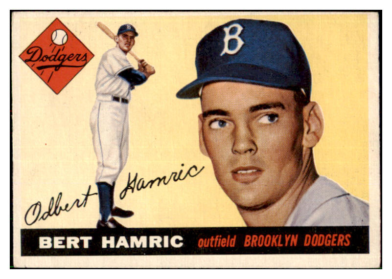 1955 Topps Baseball #199 Bert Hamric Dodgers EX-MT 501476