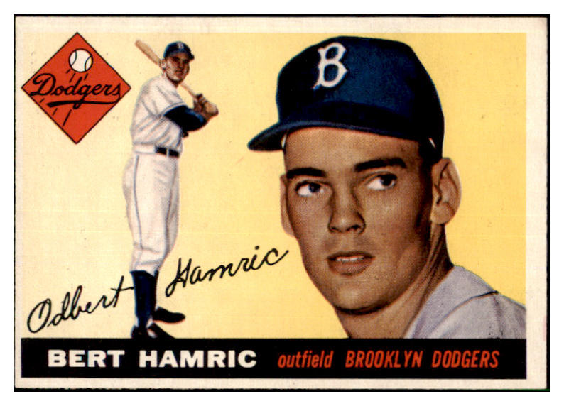 1955 Topps Baseball #199 Bert Hamric Dodgers EX 501481