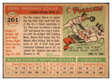 1955 Topps Baseball #201 Sherm Lollar White Sox EX 501486