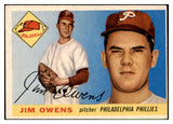 1955 Topps Baseball #202 Jim Owens Phillies EX 501490