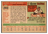 1955 Topps Baseball #202 Jim Owens Phillies VG-EX 501492