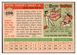 1955 Topps Baseball #206 Pete Daley Red Sox EX-MT 501507