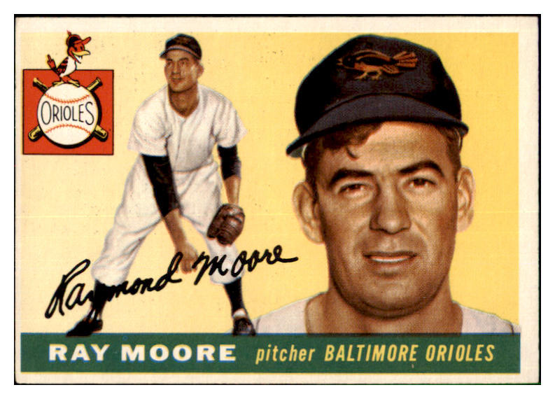 1955 Topps Baseball #208 Ray Moore Orioles VG-EX 501518