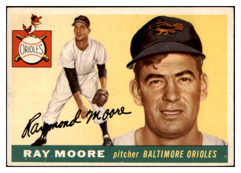 1955 Topps Baseball #208 Ray Moore Orioles VG-EX 501522