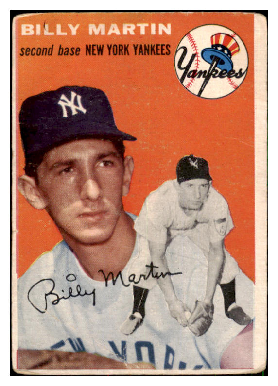 1954 Topps Baseball #013 Billy Martin Yankees VG 501532