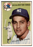 1954 Topps Baseball #056 Willie Miranda Yankees VG 501535