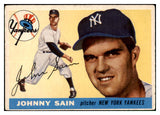 1955 Topps Baseball #193 Johnny Sain Yankees VG 501538