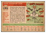 1955 Topps Baseball #193 Johnny Sain Yankees VG 501538