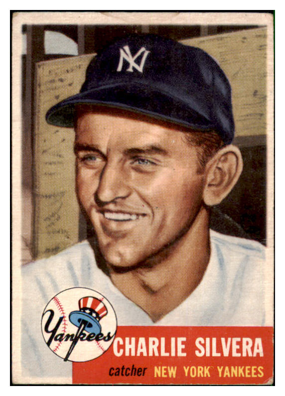 1953 Topps Baseball #242 Charlie Silvera Yankees VG 501543