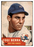 1953 Topps Baseball #104 Yogi Berra Yankees Poor 501544