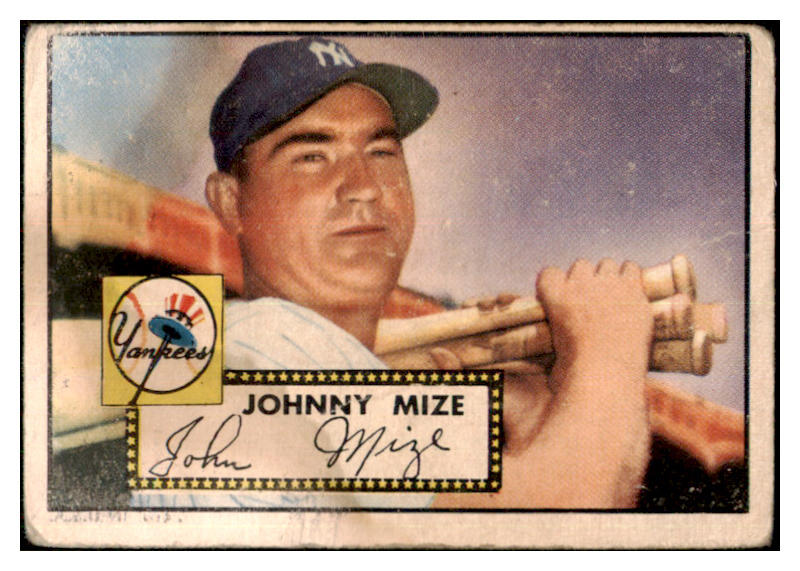 1952 Topps Baseball #129 Johnny Mize Yankees FR-GD 501550