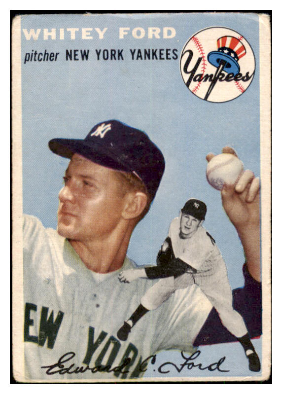 1954 Topps Baseball #037 Whitey Ford Yankees VG 501555