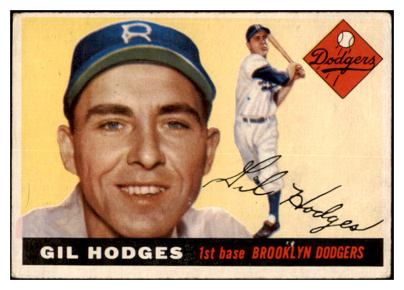 1955 Topps Baseball #187 Gil Hodges Dodgers VG-EX 501558