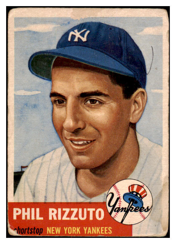 1953 Topps Baseball #114 Phil Rizzuto Yankees Fair 501571