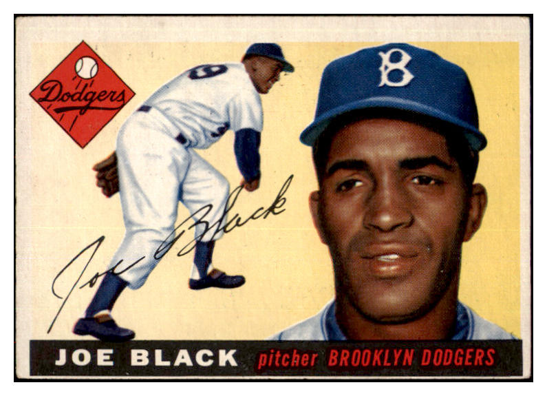 1955 Topps Baseball #156 Joe Black Dodgers EX 501599