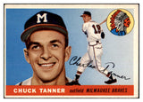 1955 Topps Baseball #161 Chuck Tanner Braves EX-MT 501602