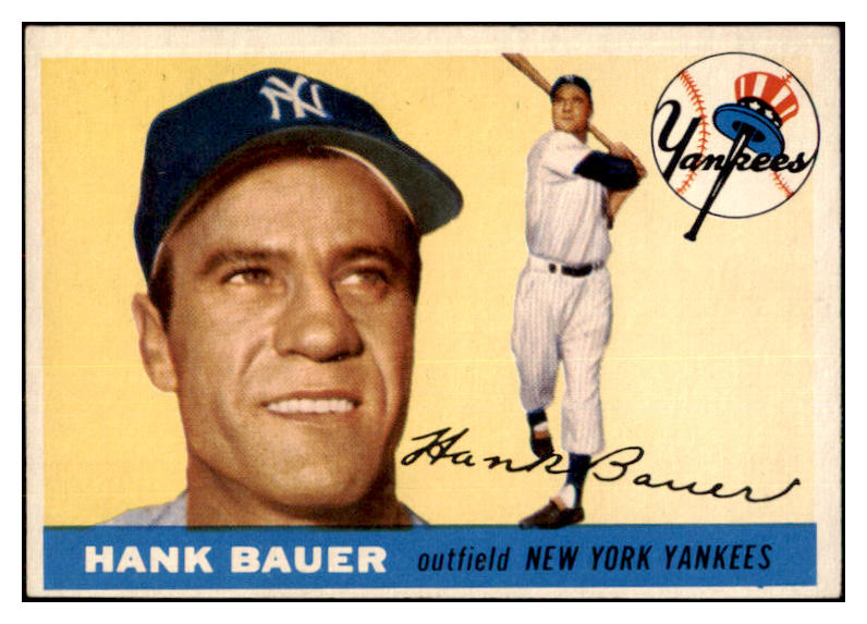 1955 Topps Baseball #166 Hank Bauer Yankees EX-MT 501605