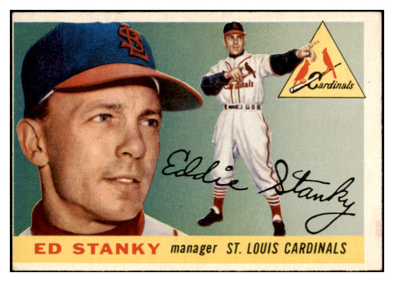 1955 Topps Baseball #191 Eddie Stanky Cardinals EX 501614