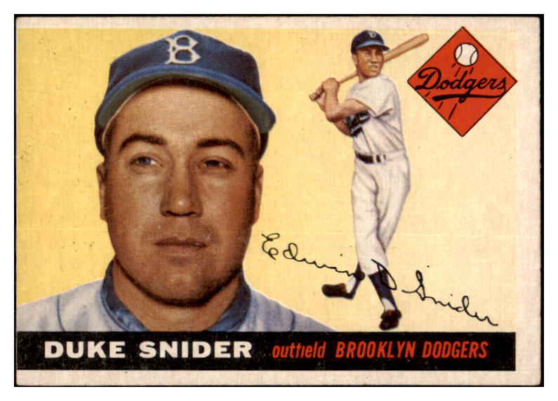 1955 Topps Baseball #210 Duke Snider Dodgers EX 501620