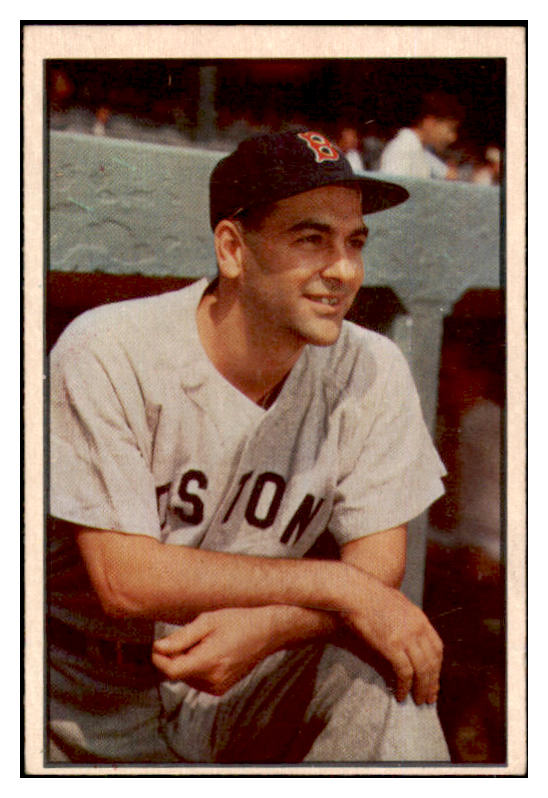 1953 Bowman Color Baseball #057 Lou Boudreau Red Sox EX 501632