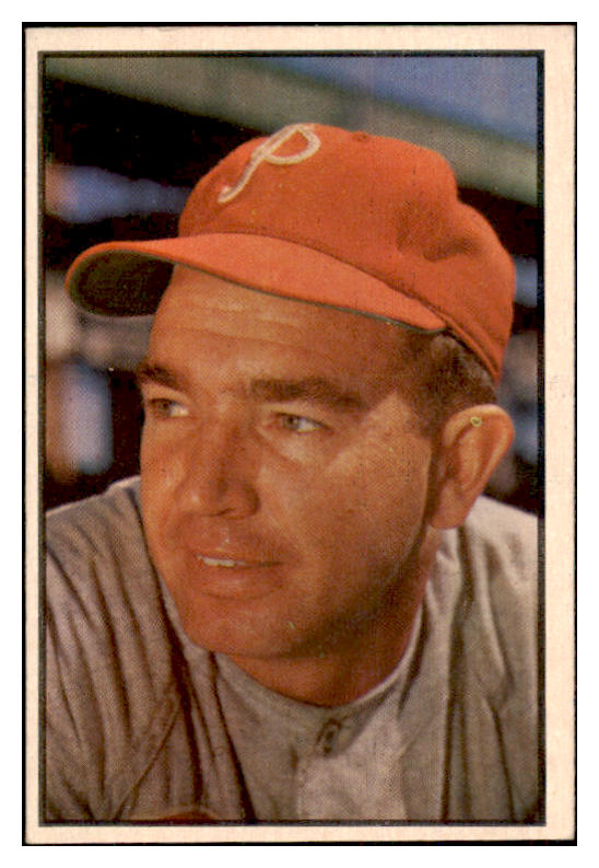 1953 Bowman Color Baseball #133 Willie Jones Phillies NR-MT 501635