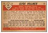 1953 Bowman Color Baseball #152 Clyde Vollmer Senators EX 501640