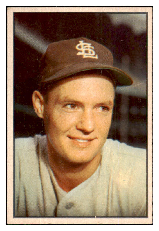 1953 Bowman Color Baseball #056 Bob Cain Browns EX 501655