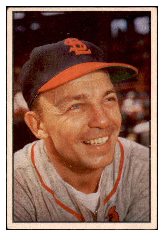 1953 Bowman Color Baseball #049 Eddie Stanky Cardinals EX 501657