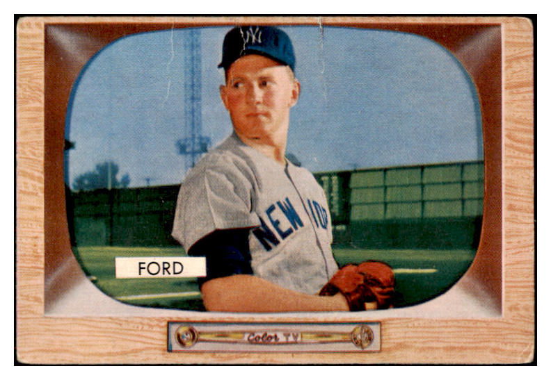1955 Bowman Baseball #059 Whitey Ford Yankees Good 501671
