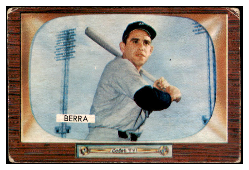 1955 Bowman Baseball #168 Yogi Berra Yankees VG 501674