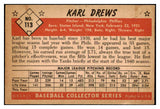 1953 Bowman Color Baseball #113 Karl Drews Phillies EX-MT 501682